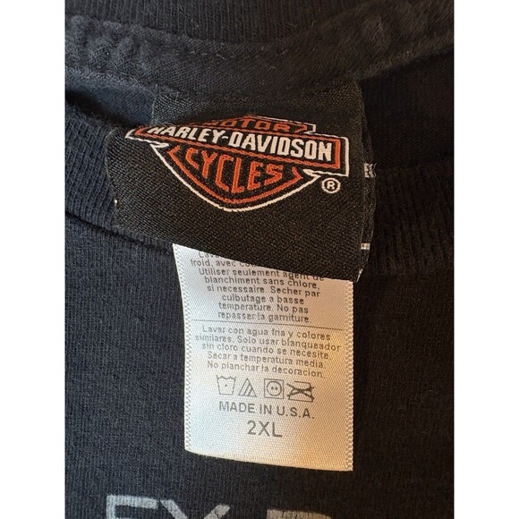 Harley Davidson Men’s Black T-Shirt Beach Shack Panama City Florida Size 2XL - Picture 8 of 9